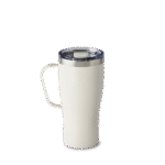 20oz Stainless Steel Travel Mug - Cream Shimmer - Image 2