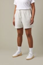 Tims Unisex French Terry Shorts - Cloud Marl 6" - Image 6